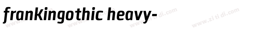 frankingothic heavy字体转换